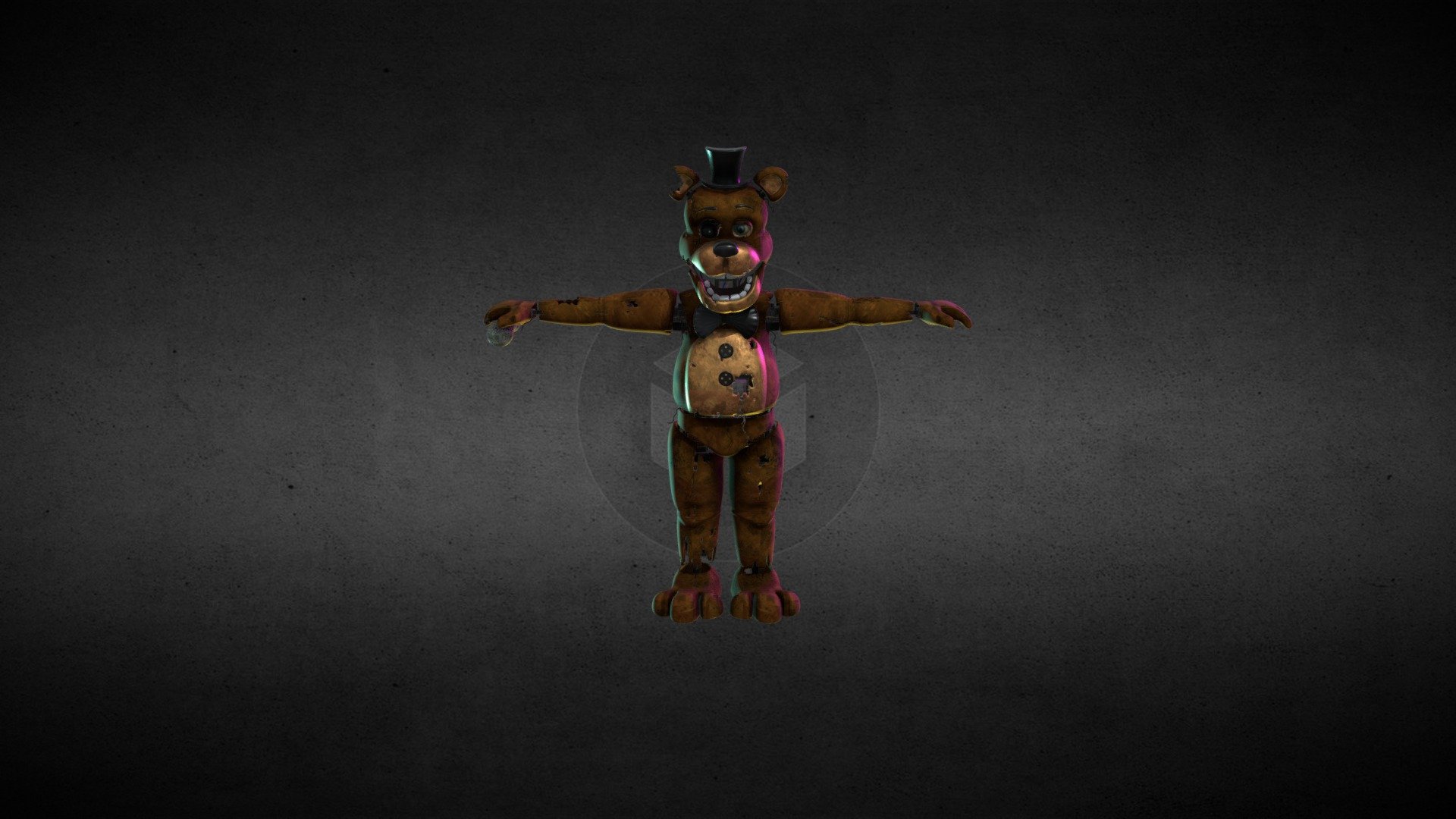 3D Modeling Withered Freddy - 3D Model 