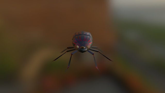 Red beetle 3D Model