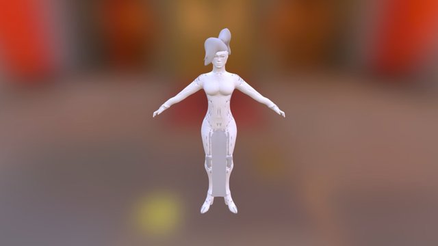 Mercy Retopologia 3D Model