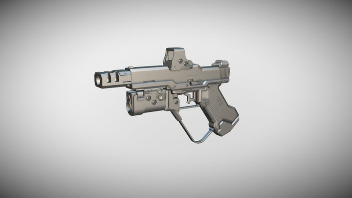 G23 Gunfighter Pistol 3D Model