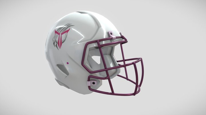 American_Football_Helmet 3D Model