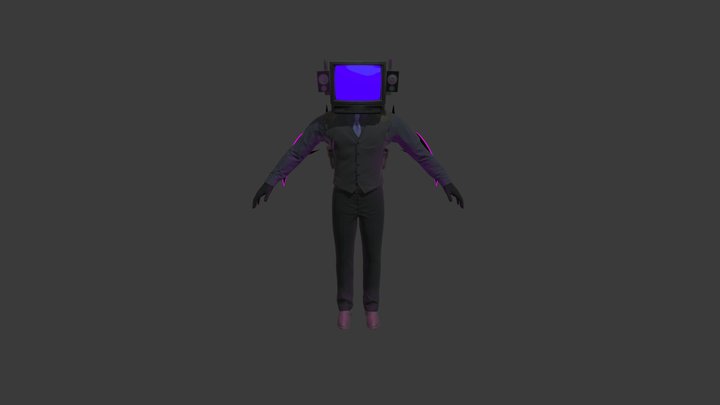 Energized TvMan 3D Model