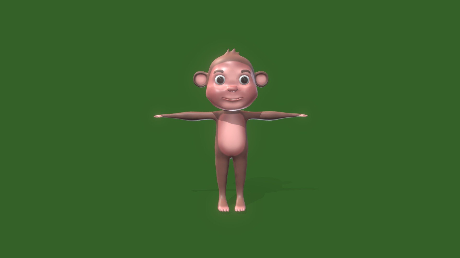 Monkey rigged blender Download Free 3D model by Brijesh_khaped