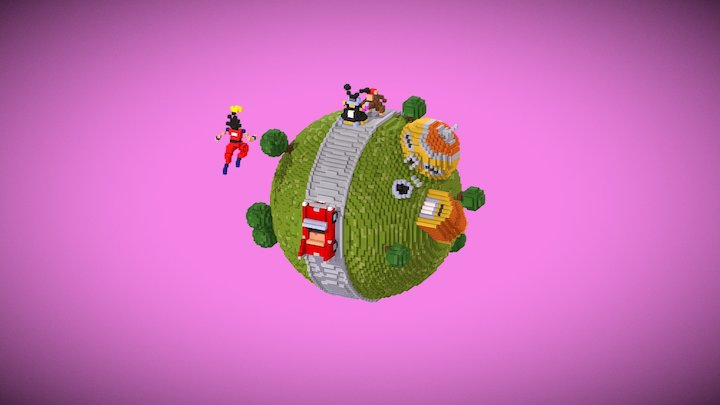 Kaiosama Planet 3D Model