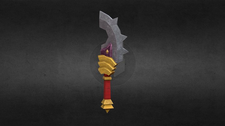 Low Poly Sword 3D Model
