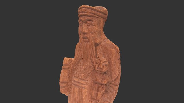 Wooden figurine 3D Model