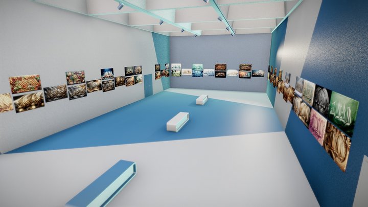 3D GALLERY "LA İLAHE İLLALLAH" 3D Model
