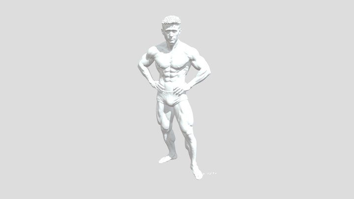 3d model of a bodybuilder 3D Model
