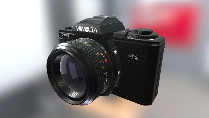 Minolta X-700 Camera 3D Model
