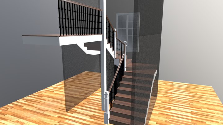 Matson Residence Eastern Stair Project 3D Model
