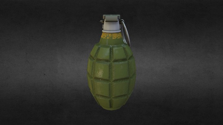S A Grenade Diffuse 3D Model
