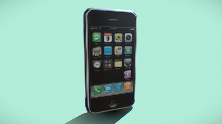 Original IPhone PSX/LowPoly – Gratis 3D-model STL