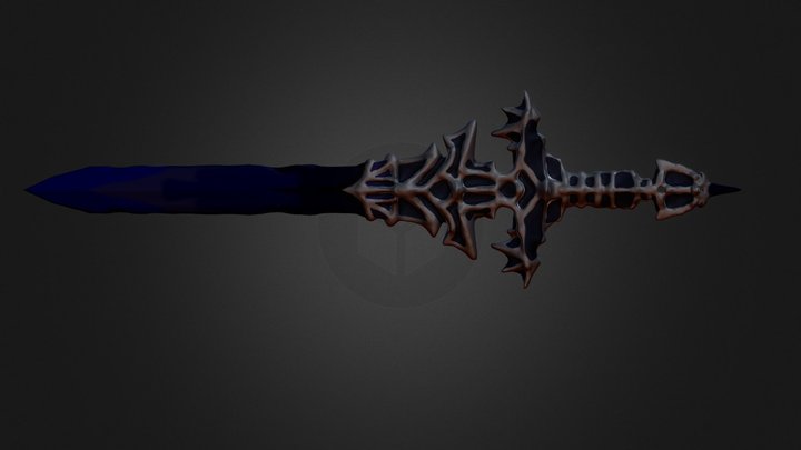 Bone sword 3D Model