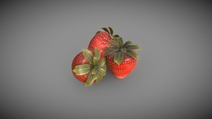 strawberries 3D Model