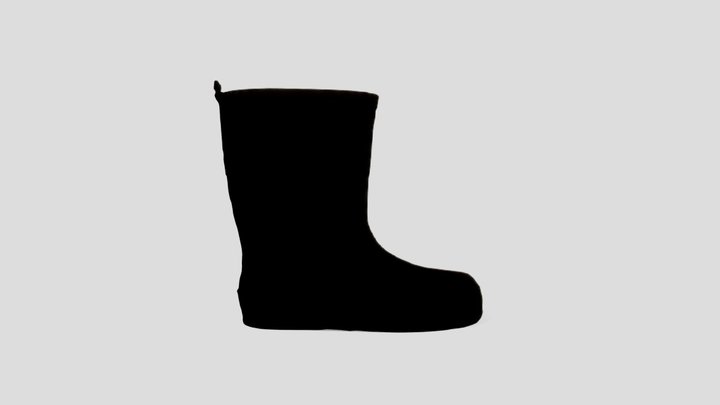 Disney Frozen Green Wellington Boots 3D Model