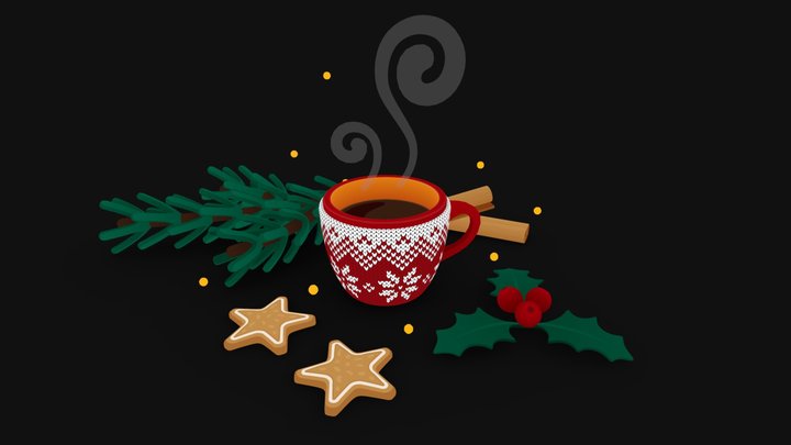 Christmas Scene 3D Model
