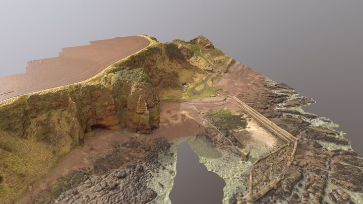 Castle Rock Simplified 3d Mesh 3D Model