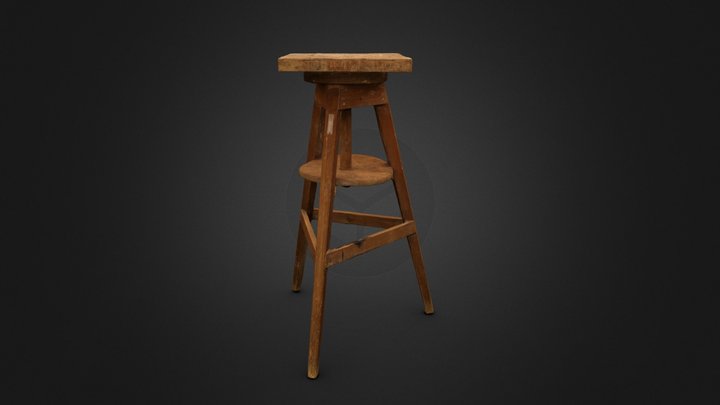 Sculptors Studio Work Easel 3D Model
