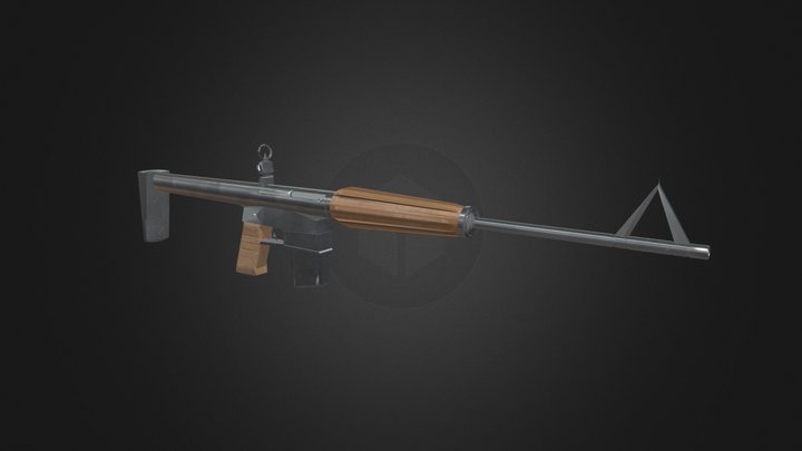 X-01 (M-16 prototype) 3D Model