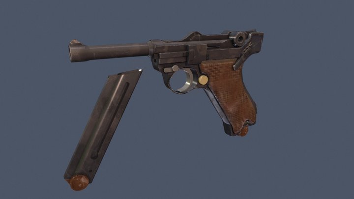 P90 Luger 3D Model