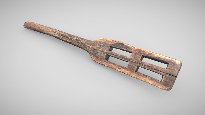 Salt Making Paddle: Nantwich Museum 3D Model