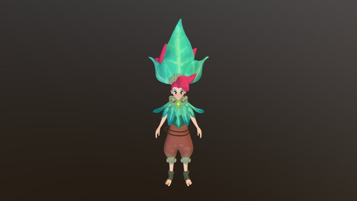 Liyah the Forest Girl 3D Model