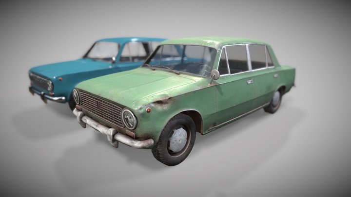 80's Russian car 3D Model