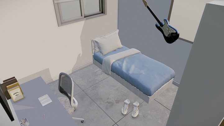 Bedroom 1 3D Model