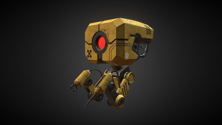 sci-fi robot 3D Model