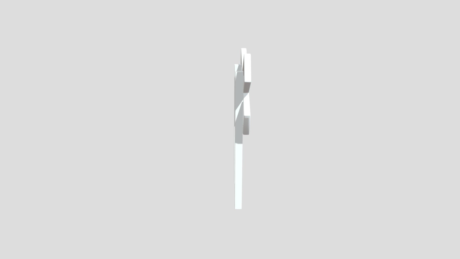 Railway Crossing Sign Model