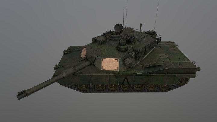 M1A2 Woodland 3D Model