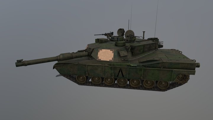 M1A2 Woodland 3D Model