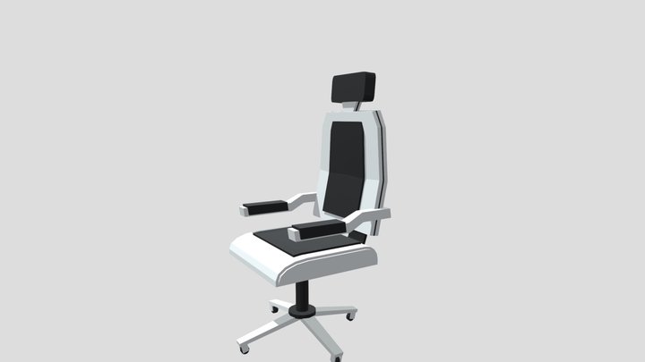 Sci-Fi Chair Low Poly
