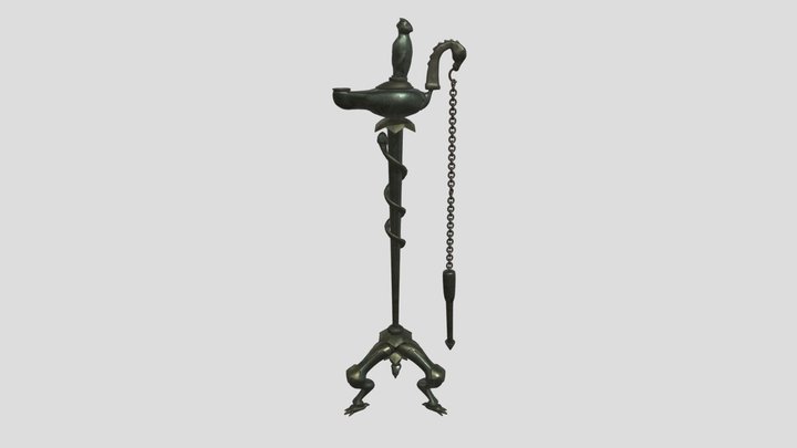 Roman Oil lamp Stand 3D Model