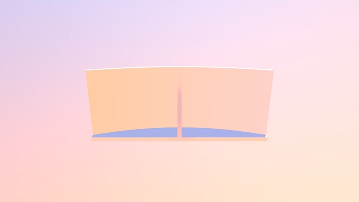 curved wall support 3D Model