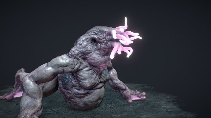 H.P. Lovecraft's Moonbeast 3D Model