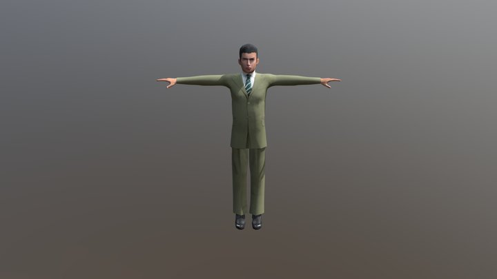 Busniessmanj 3D Model