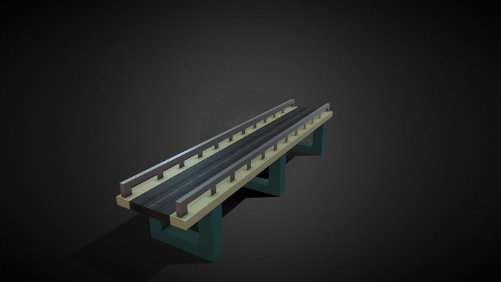 Low Poly Bridge – Modello 3D gratuito STL