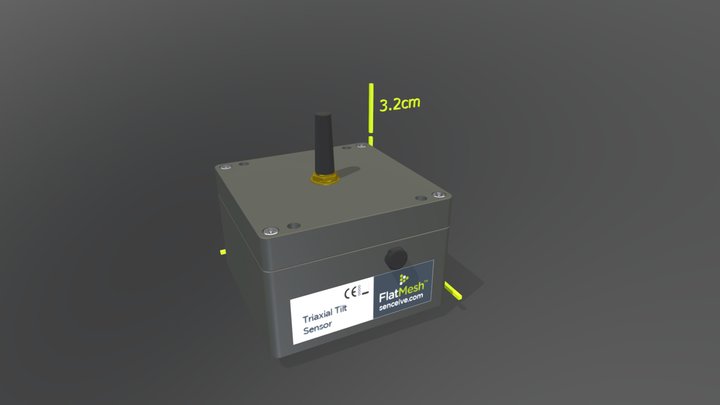 Triaxial Tilt Sensor Node 3D Model