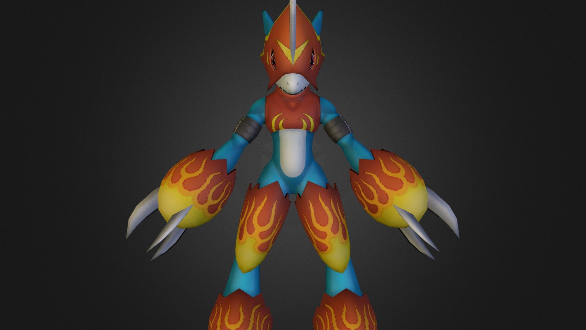 PC / Computer - Digimon Masters - Flamedramon - The Models Resource