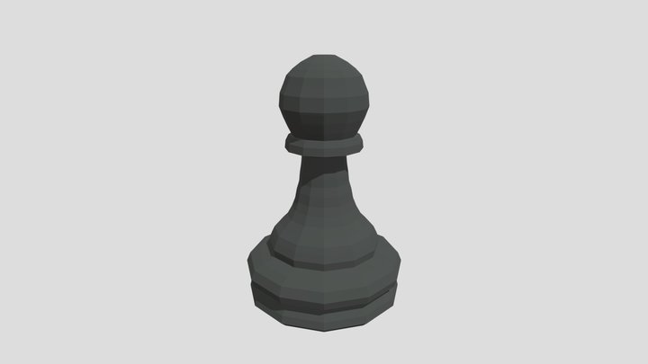 lo-poly chess piece 3D Model