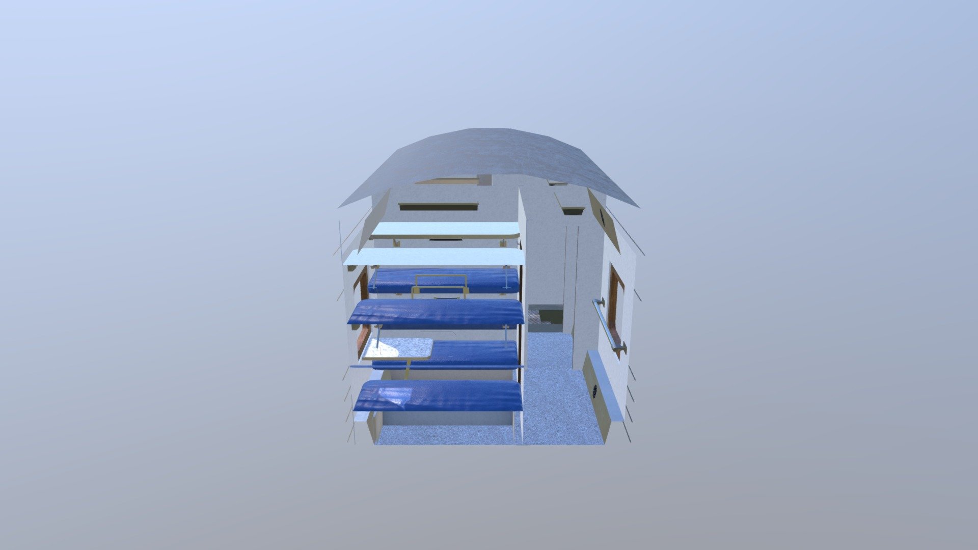 Modular railroad passenger wagen