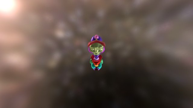 Alien Color Rainbow - B1A1 Manon Jacobs 3D Model