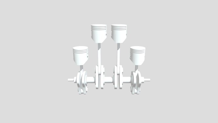 Inline-4 Engine Modelling & Rigging Study