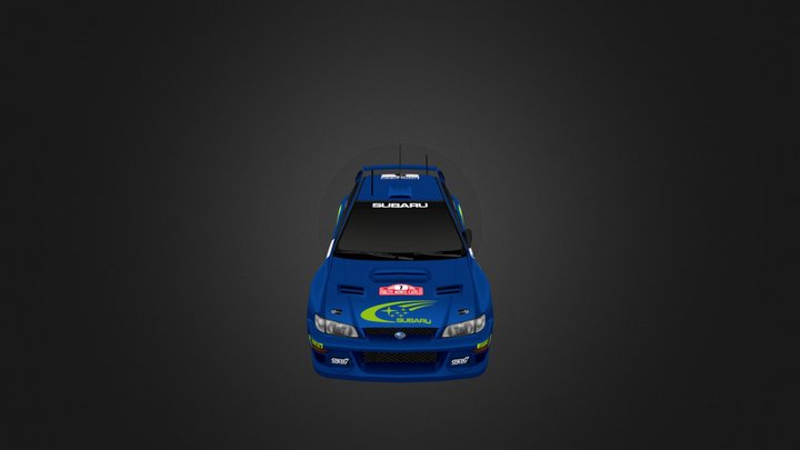 Subaru Impreza Rally Car 99 GT4 3D Model