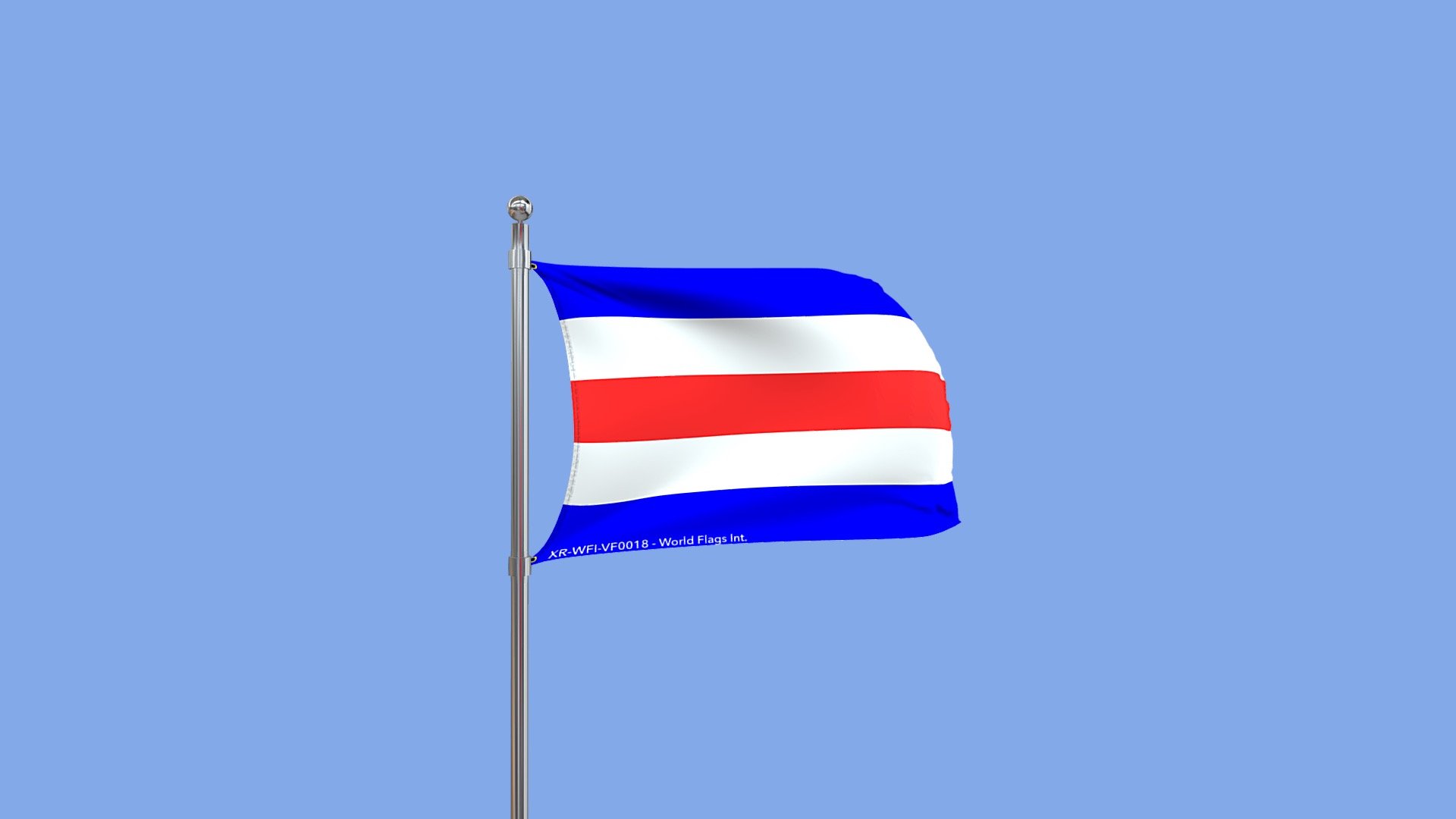 Flag Marine Code Charlie WFIvf0018 3D model by World Flags