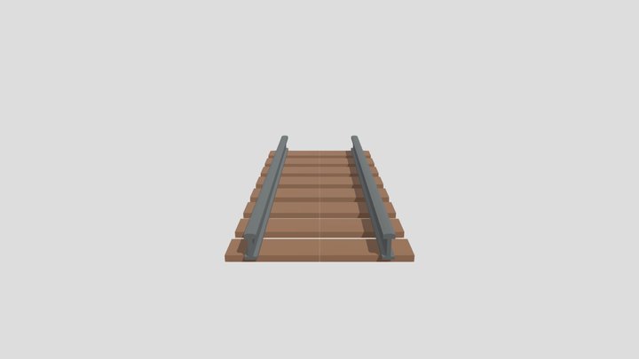 Railroad Tracks 3D Model