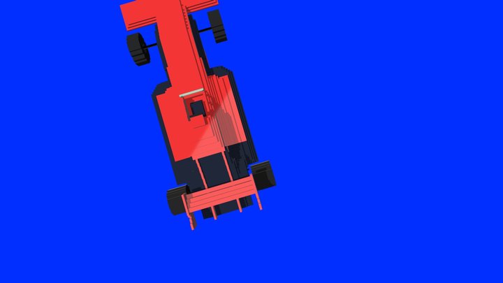 Formula 1 Car (Voxel) 3D Model