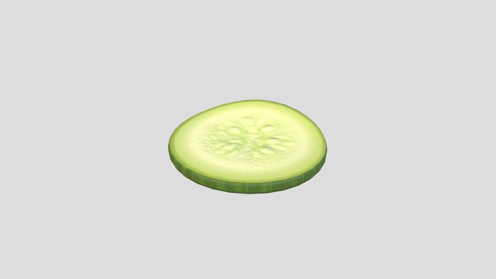 Cucumber Slice 3D Model