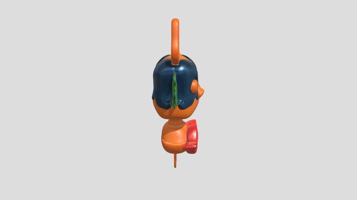 Dog head fish body 3D Model
